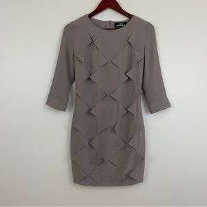 Katya Dobryakova Gray 3/4 sleeve Knee Length Dress Size 42